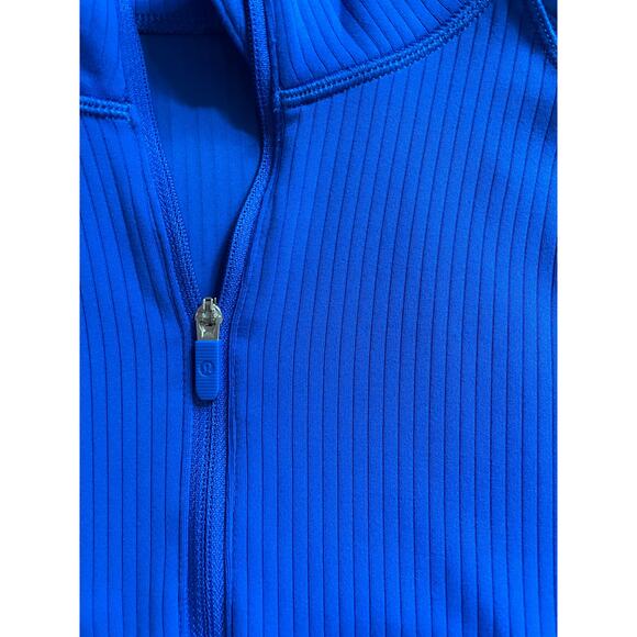 Lululemon It's Rulu Blue Cropped Half Zip Updated - Sz Med - Picture 9 of 11